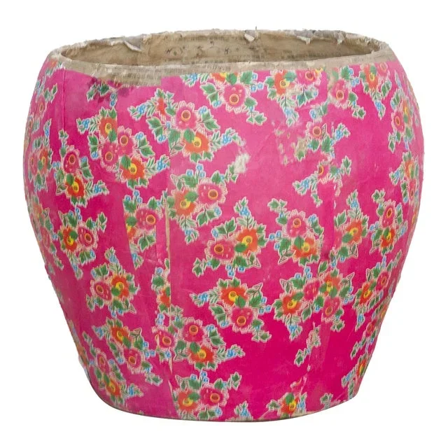 Pink Garden Mongolian Vintage Basket