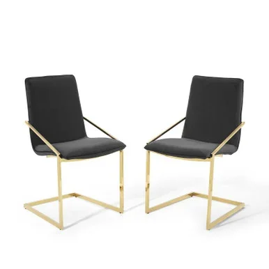 Pitch Dining Armchair Performance Velvet Set of 2 / EEI-4488