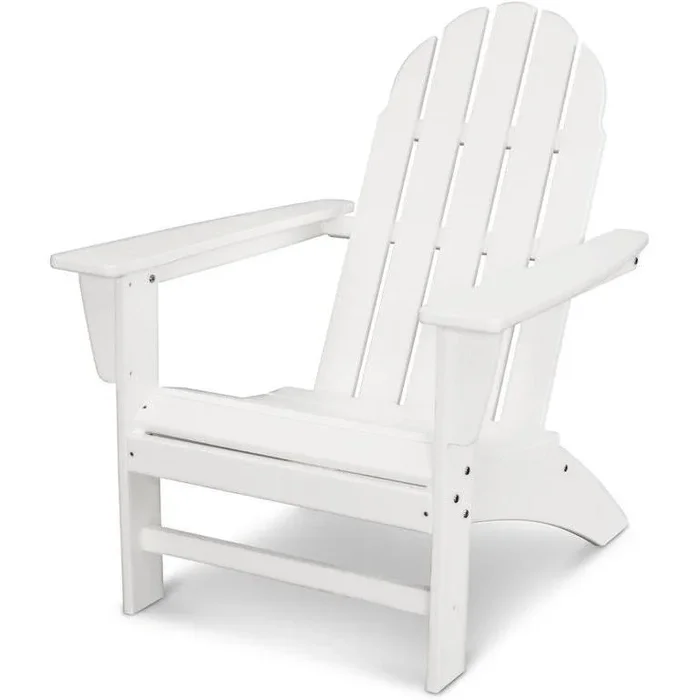Polywood Vineyard Adirondack Chair in White