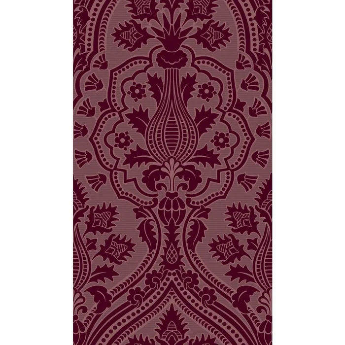 Pugin Palace Flock – Claret