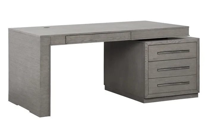 Pure Modern Office Desk in Moonstone