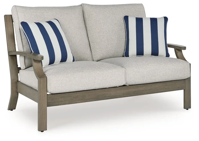 Rainier Ranch – Loveseat With Cushion – Brown / Beige