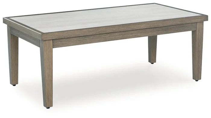 Rainier Ranch Outdoor Coffee Table P701-701 by Signature Design by Ashley at Old Brick Furniture & Mattress Co.