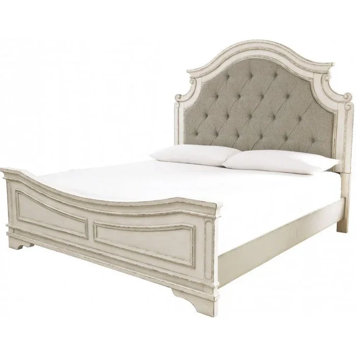 Realyn – Two-tone – King Storage Upholstered Bed