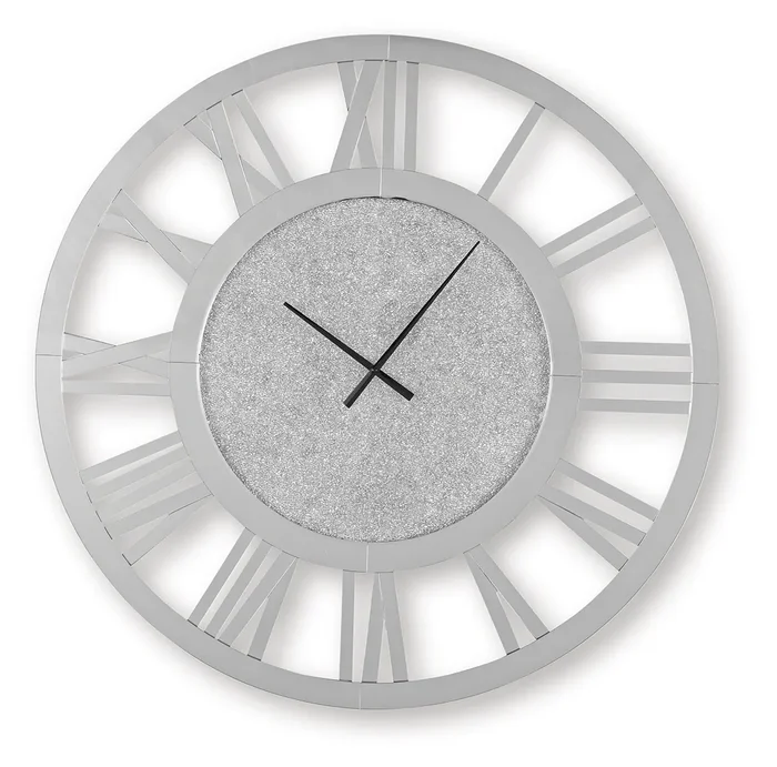 Reinport Wall Clock A8010389 by Signature Design by Ashley at Old Brick Furniture & Mattress Co.
