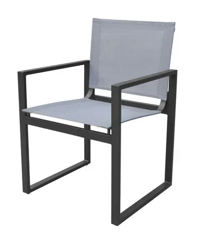 Renava Kayak – Modern Charcoal Outdoor Dining Armchair (Set of 2) / VGGERHAGEAN-GRY