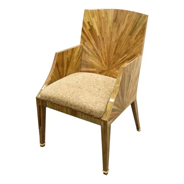 Ron Seff Sunburst Marquetry Armchair