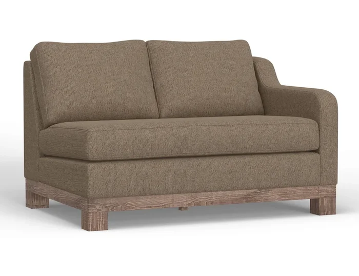 Samba – Right-Arm Loveseat – Brown Camel