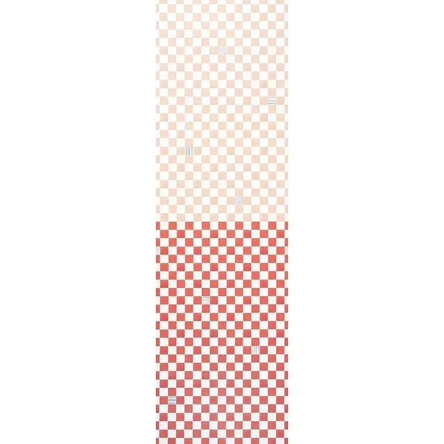 SAMPLE – Schumacher X Backdrop Gambit Panel Wallpaper In Earthy Pink & Red