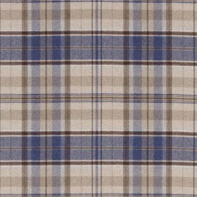 Sanderson Byron Fabric in Indigo/Stone – a Sample
