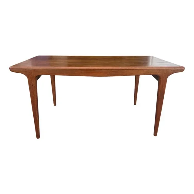 Scandinavian Teak Table with Extensions, 1960s