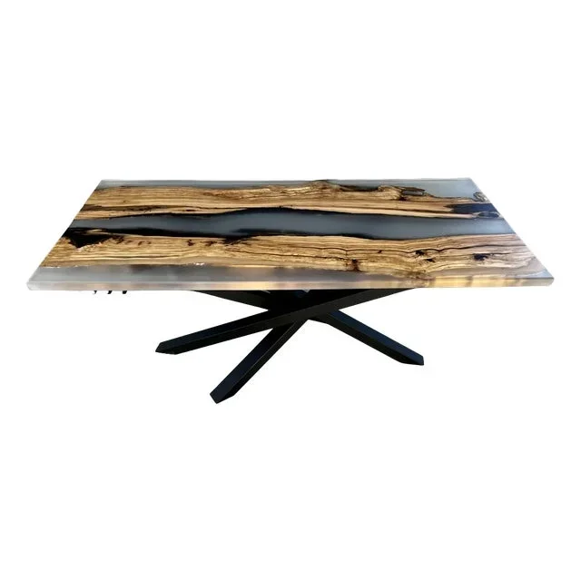 Seta Table in Epoxy Resin by Andrea Toffanin for Hood – Back & Forth Design