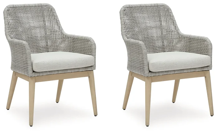 Seton Creek Outdoor Dining Arm Chair (Set of 2) P798-601A by Signature Design by Ashley at Old Brick Furniture & Mattress Co. Outlet