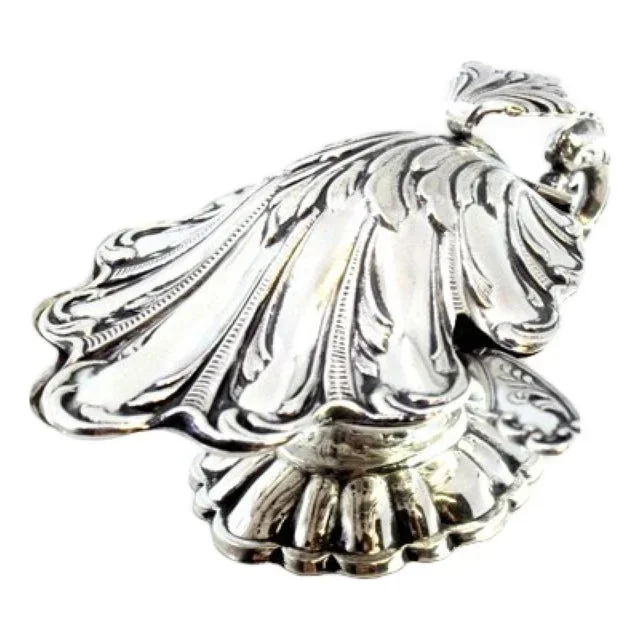 Silver Salt Shaker with Reliefs and Applications
