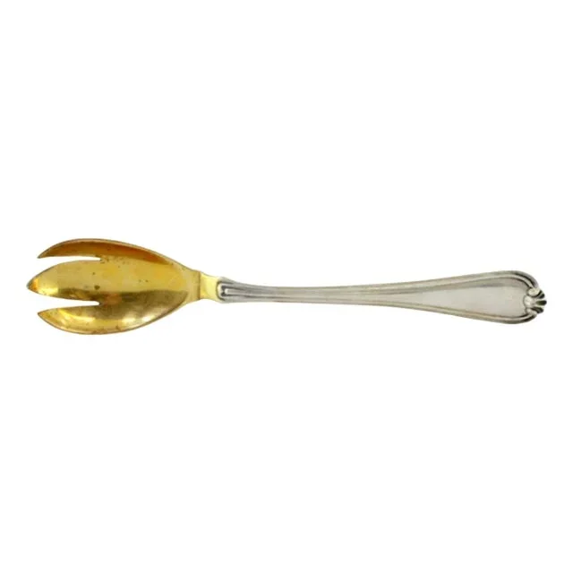 Silver Spaghetti Spoon with Golden Shell