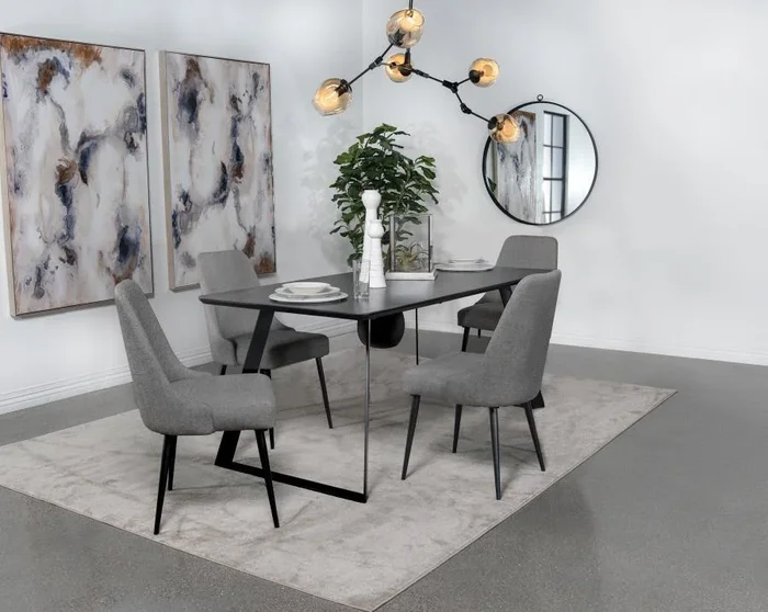 Smith – Rectangular Ceramic Top Dining Table Set