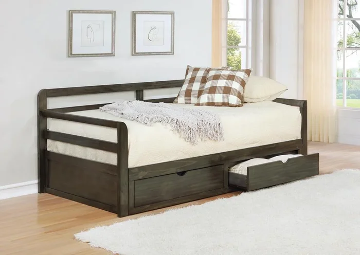 Sorrento – 2-drawer Twin Day Bed – Brown