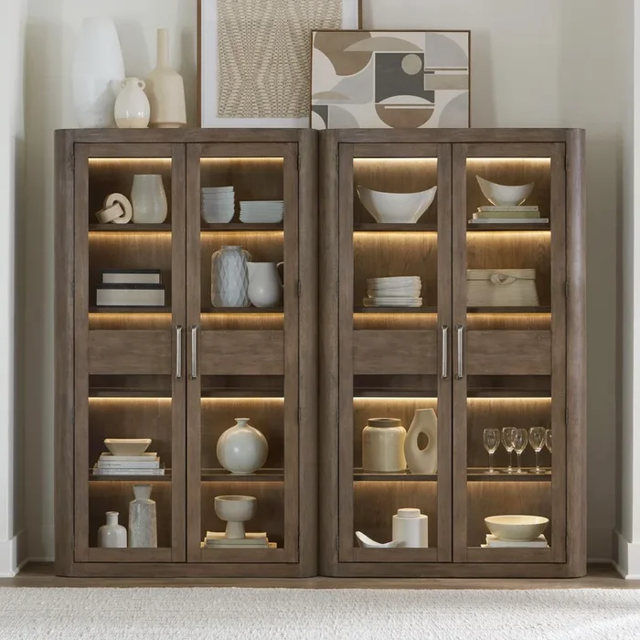 South Bend – 2 Piece Bunching Cabinet Set – Brown