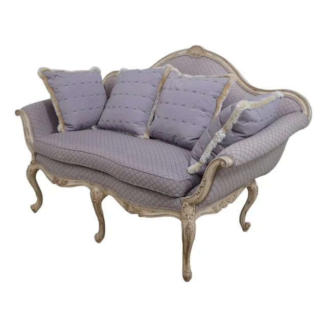 Southwood French Louis XIV Style Painted Finish Loveseat