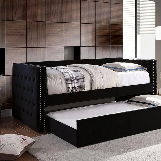 Susanna Black Daybed w/ Trundle, Black