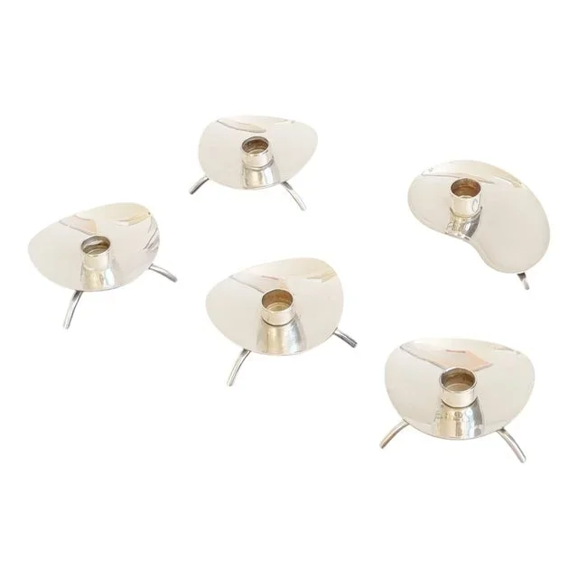 Swedish Candlesticks by Nils Johan, 1970, Set of 5