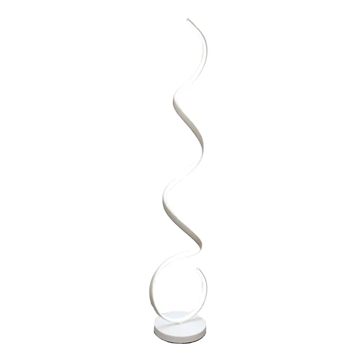 SWIRL White Led Floor Lamp