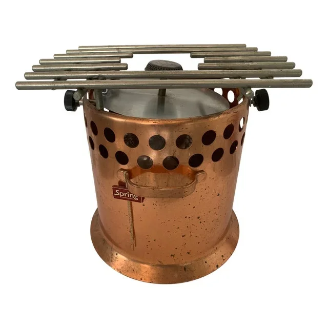 Swiss Copper Case with Cooker Burner from Spring,.1960s