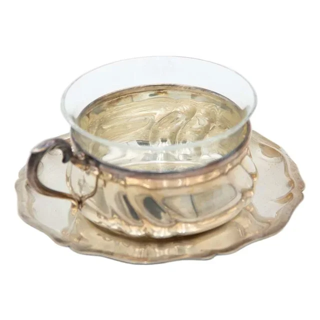 Teacup with Saucer and Glass Core