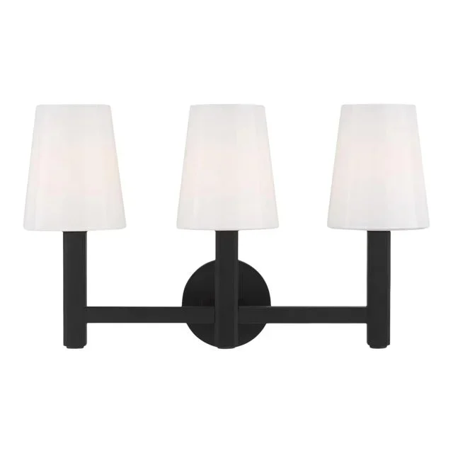 Thomas O’Brien by Visual Comfort Studio Logan 3-Light Vanity, Black