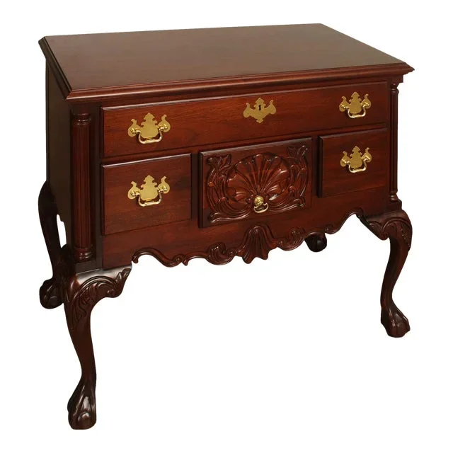Thomasville Chippendale Style Mahogany Lowboy