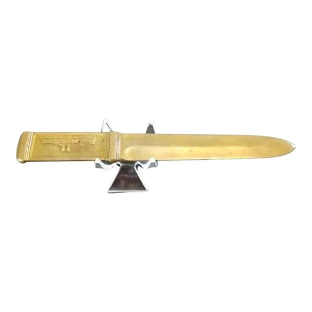 Tiffany & Co Waldorf Astoria American Uss Maine Antique Bronze Letter Opener