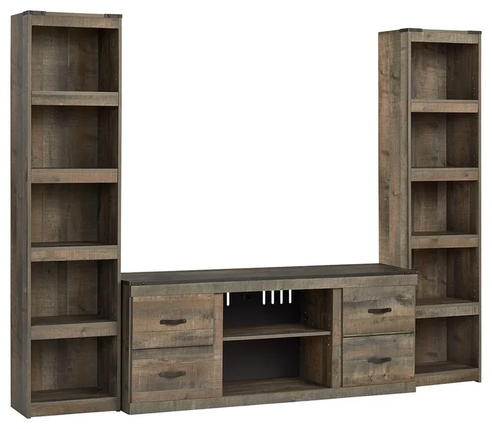 Trinell – 3-Piece Entertainment Center – Brown