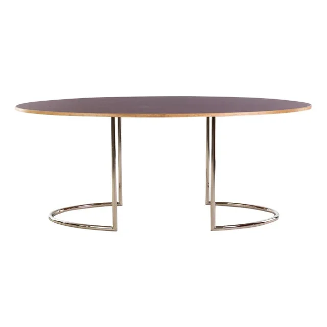 Tubular Steel Dining Table by Artur Drozd