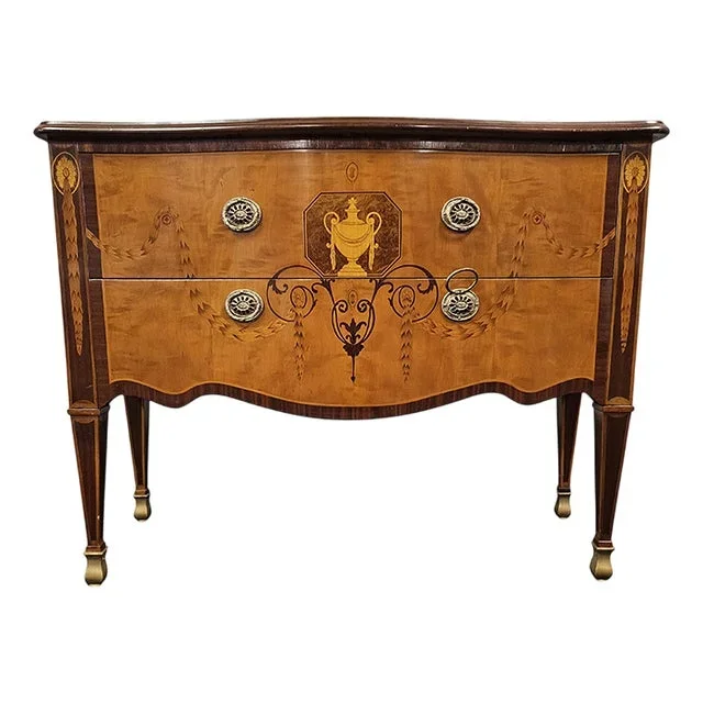 Two-Drawer Wooden Chest of Drawers
