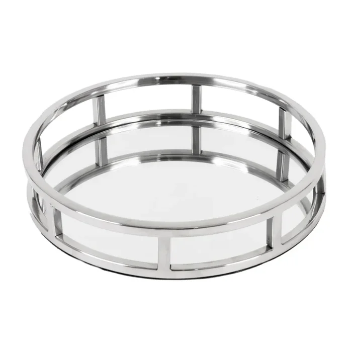 UMA Mirror & Stainless Steel Tabletop Tray