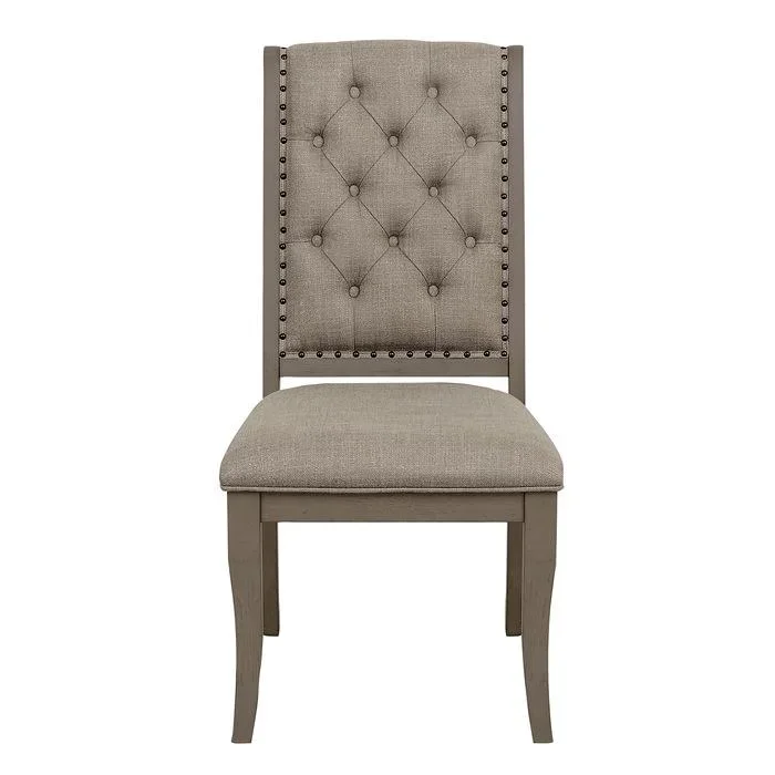 Vermillion Side Chair in Gray (Set of 2)