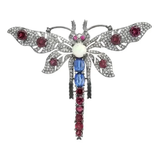 Victorian Dragonfly Brooch Pin for Animal Lovers