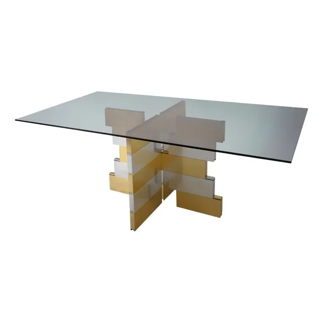 Vintage Dining Table in the style of Paul Evans, 1970s