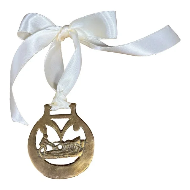 Vintage English Horse Brass Ornament