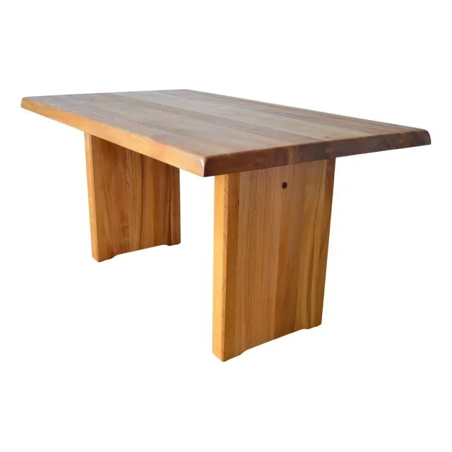 Vintage French T14 Dining Table by Pierre Chapo, 1960s