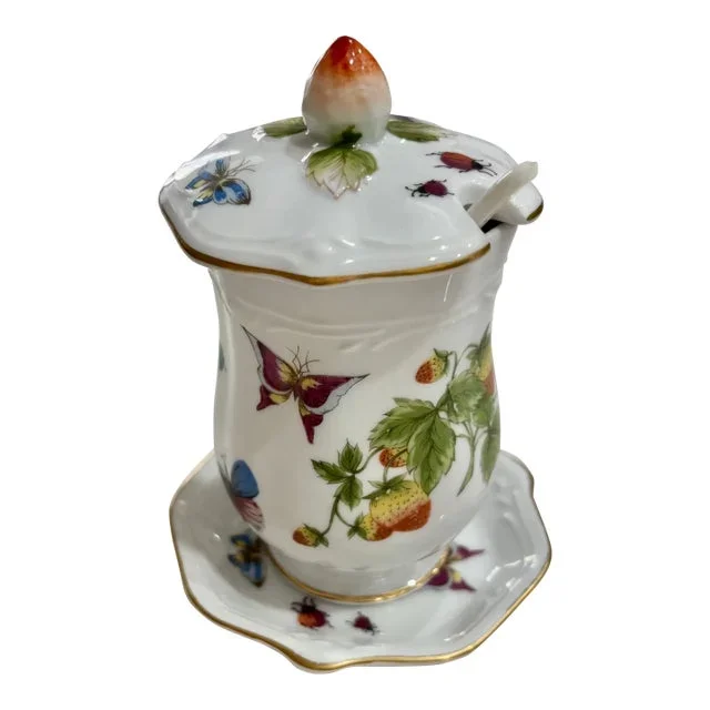 Vintage Honey/Jam Jar With Spoon