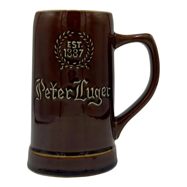 Vintage Iconic Peter Luger Steakhouse Restaurant New York Nyc Stein Mug Cup