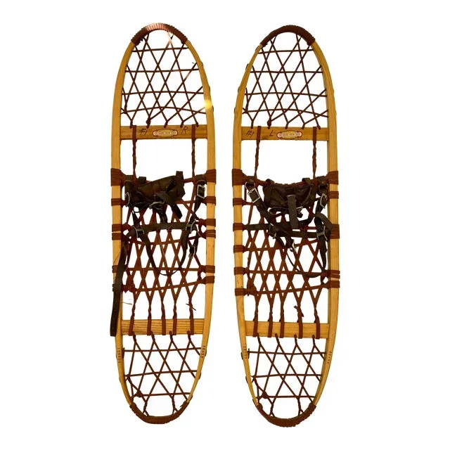 Vintage LL Bean Snowshoes Lodge Decor- a Pair