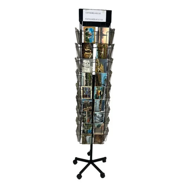 Vintage Revolving Display with Postcards, 1960s