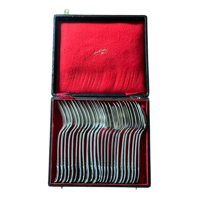 Vintage Silver-Plated Cutlery Set from Christofle, 1980s
