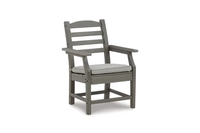 Visola Outdoor Arm Chair in Gray, Set of 2