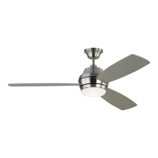 Visual Comfort Fan Ikon 52″ LED Ceiling Fan in Brushed Steel