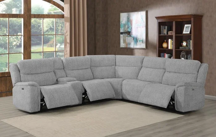 Wagner – 6 Pc Power 2 Sectional – Grey