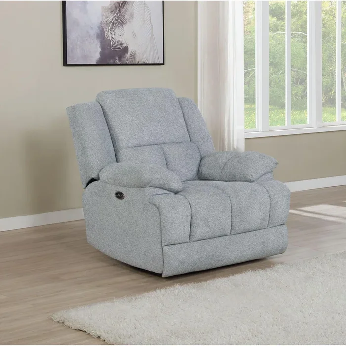 Waterbury – Power Recliner – Pearl Silver