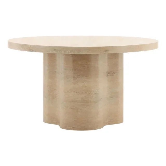 Wave Pedestal Round Dining Table